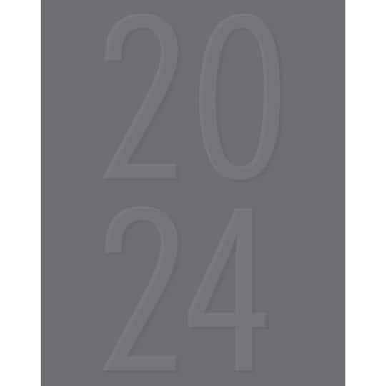 2024 Charcoal Booklet Monthly Planner